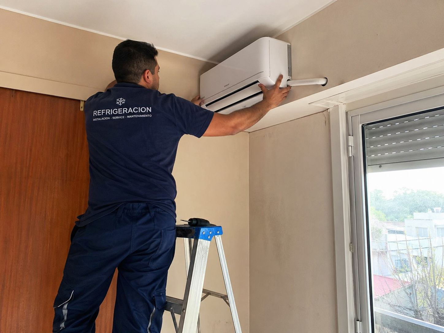 Instalación de aire acondicionado